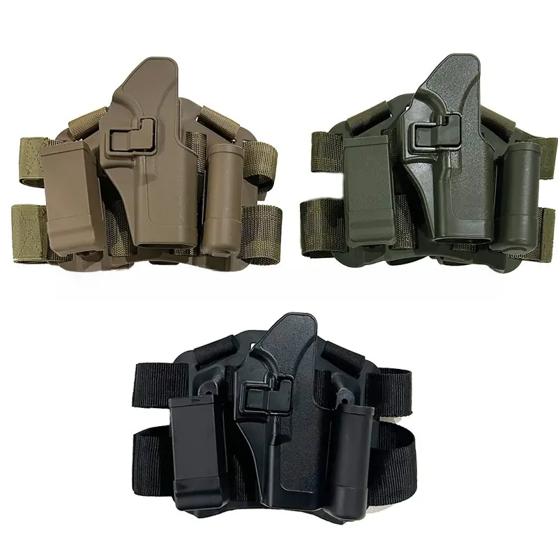 Leg Carry Tactical Holster Hanging Strap Set, Adjustable Nylon Thigh Harness Holder Fit Multiple Models, Durable Wear Resistant Outdoor Training Quick Draw Leg Holster Accessories for Outdoor Sport Practice Use