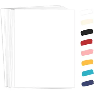 50 Pack 8.5 x 11 White Cardstock 65lb Card Stock Printer Paper Ideal for Card Making, Office Printing, Certificate