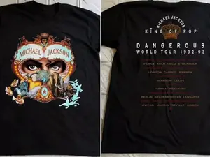 [Sale Up To 30%] 1992 Michael Jackson Dangerous World Tour Shirt-Trendy Unisex Graphic Tee Shirt