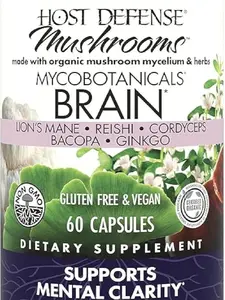 Host Defense Mushrooms Mycobotanicals Brain 60 Caps