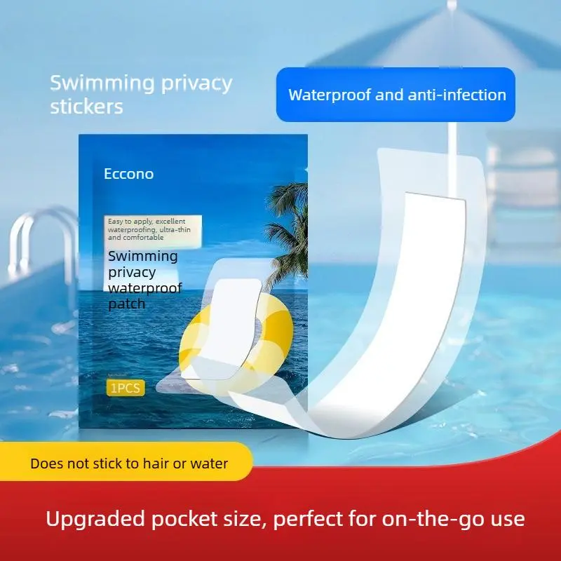 Outdoor rainforest swimming private sticker worry-free waterproof sticker transparent summer swimming pool women's private parts waterproof sticker hot spring barrier sticker