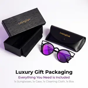 Women retro cat eye polarized fashion glasses soft comfy casual wearing eyewear, popular photo prop accessories, matched with elegant glasses case, ideal for street shoot, vacation trips and daily leisure occasions