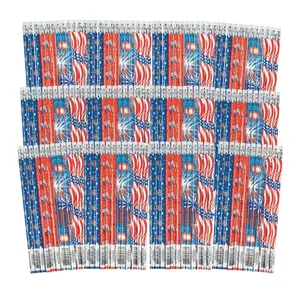 7 1/2" Bulk 144 Pc. USA Classic Patriotic Wood Pencil Assortment