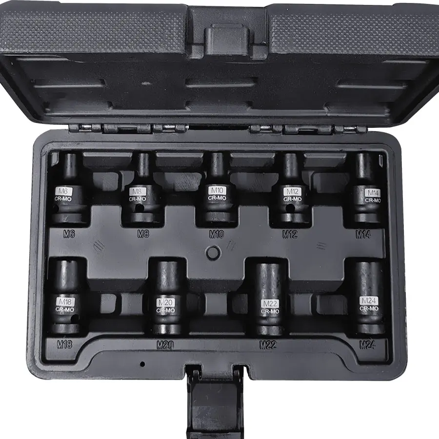 9 Pcs Tap Socket Set, Carbon Steel Machine Tap Holder, Quick Change Thread Tap Adapter, with No Assembly Required for Screw Extractors Reamers, Screw Extractor Bits