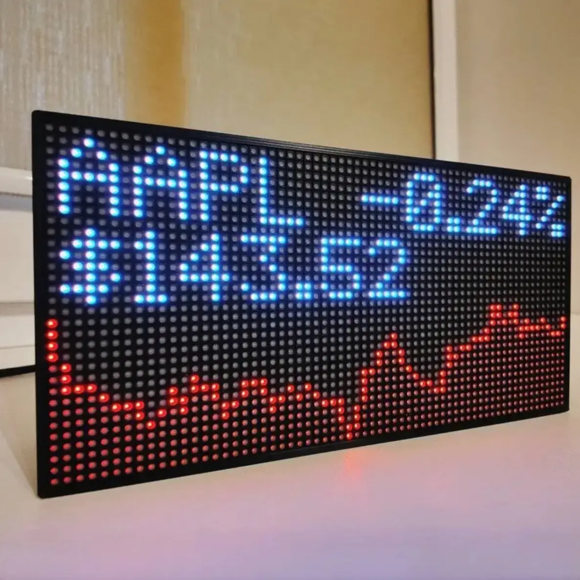 LED CRYPTO/STOCK WI-FI TRACKER