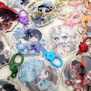 Limbus Company Flower Epoxy Acrylic Keychains