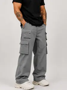 Mens Baggy Cargo Pants Relaxed Fit Loose Straight Leg Utility Trousers Elastic Waist Drawstring Multi Pocket Streetwear Work Pants Travel Ready Outdoor Fun Everyday Wear Summer Outfit Casual Utility Style for Daily Commute Festival Weekend Street Fit