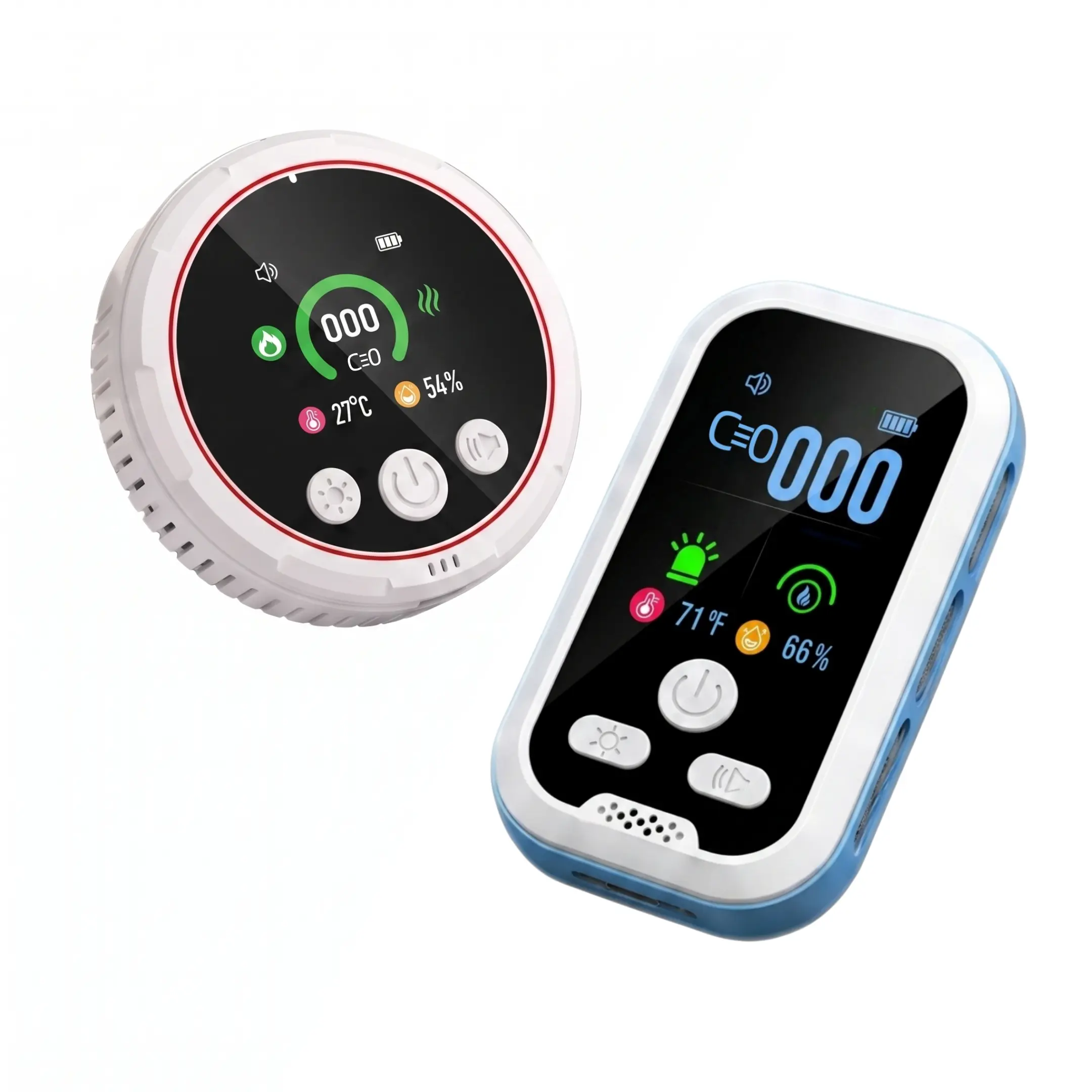 HD Display Portable Temp & Humidity Detector - Electronic Sensor Safety Test Kit, Accurate Alerts, Plug-and-Play for Kitchen, Garage, Electronic Sensor Safety Test Kits