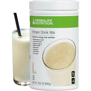 Herbalife Protein Drink Mix Vanilla 840g | Gluten-Free High Protein Powder Shake | Meal Replacement or Snack