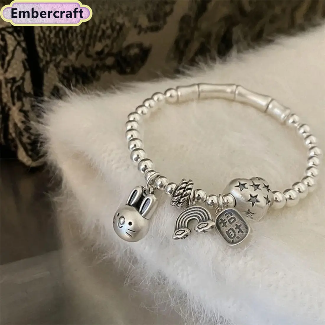 Dainty Acrylic Heart Shaped Friendship Bracelets with Cute Animal Charm - Adjustable Casual Jewelry for Women, Teen Girls, Birthday, Valentine's Day Gift, Heart Shaped Bracelet, Happy Birthday, Anniversary