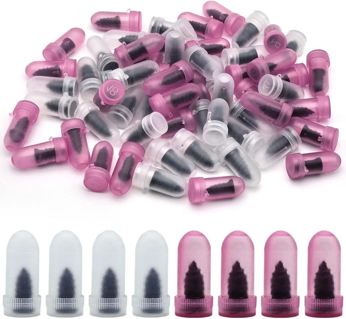 Tire Repair Rubber Nails Kit, 60PCS Tubeless Tire Screw Plugs, Self-Service Puncture Repair Screws for Car, Motorcycle, ATV, Off-Road Vehicles