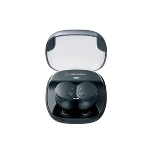 Audio-Technica ATH-CKS50TW2BK Wireless In-Ear Headphones, Fast-Charging, Noise Cancellation, Voice Control, Call Control