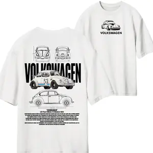 Volkswagen Beetle Vintage T-Shirt – Classic Herbie Graphic Tee, Retro VW Car Shirt, Cotton Streetwear for Men and Women, Summer 2025 Trend y2k  outfits  men