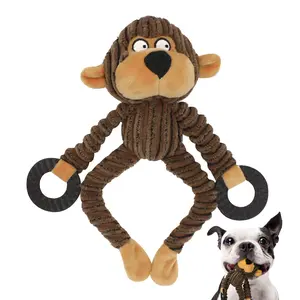 Squeaky Plush Dog Chew Toys for Puppy Teething | Interactive Pet Training & Entertainment Toy for Small and Medium Dogs