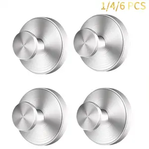 2026 New Stainless Steel Suction Cup Hooks, No Drilling Vacuum Adhesive, Kitchen Bathroom Bedroom Essential, Reusable Storage Hooks, Towel Hook, Shower Hook, Self Adhesive Hooks, Wall Mounted Hook