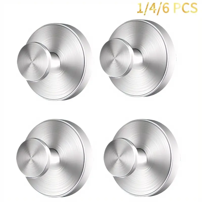 2026 New Stainless Steel Suction Cup Hooks, No Drilling Vacuum Adhesive, Kitchen Bathroom Bedroom Essential, Reusable Storage Hooks, Shower Suction Cup Hooks