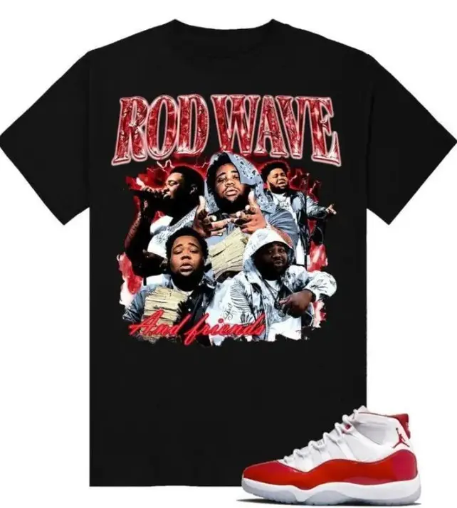 Youth and Adult Rod Wave Vintage Graphic T-Shirt, Rap Music Fan Tee, Y2K Streetwear Shirt