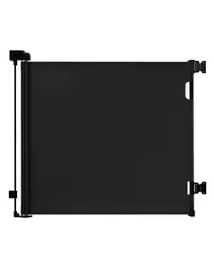 Retractable Baby Gate 33" Tall Extends up to 55" 71" 118" 168" 197" Wide Child Safety Gate for Doorways Stairs Hallways Indoor Outdoor Infant Mesh Dog Gate Easy Installation