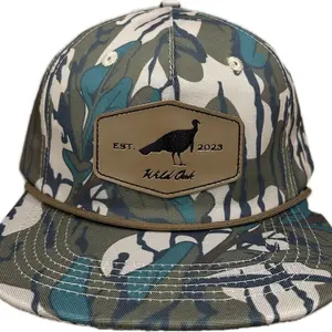 Unisex Camo Turkey Hat with Greenleaf Camouflage for Hunting