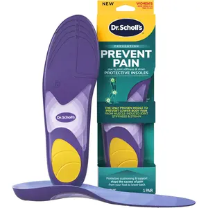 Dr. Scholl\u2019s Prevent Pain Insoles for Women, Size 6-10, 1 Pair: The Only Proven Insole to Prevent Lower Body Pain - Arch Support Shoe Inserts for Women, Protect Against Lower Back, Knee and Foot Pain