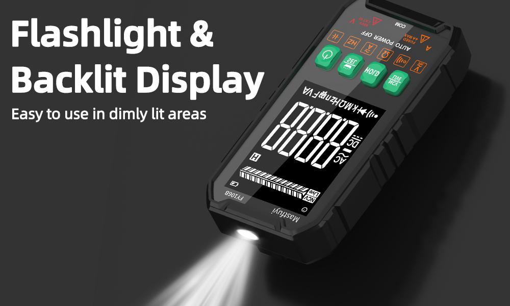Mastfuyi FY106 Lightweight Smart True RMS Digital Multimeter - 3999 Counts voltmeter, Auto-Ranging, CAT III 600V, Professional Voltage Tester with Test Leads, Tools and Gadgets, Work Accessories, Mechanic Tools for Live Wires detail 13