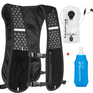 Running Vest with 2L Water Bladder and 500ML Soft Flask, Lightweight & Breathable, 5L Capacity, Adjustable Hydration Vest