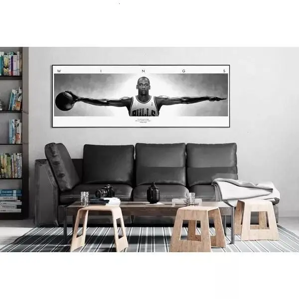 Poster Michael Jordan Wings Edition Panoramic Vintage, No , Gift