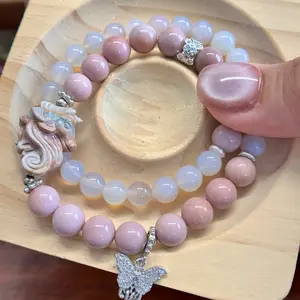 Zodiac Collection-Strawberry Candy- horse bracelet-Double Wrap