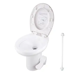 Yescom Foot Flush RV Gravity Flush Toilet High Profile HDPE Travel Yescom Foot Flush RV Gravity Flush Toilet High Profile HDPE Travel
