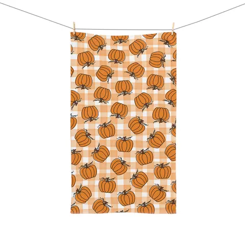 Subtle F*ck Trump Pumpkin Hand Towel, Funny Political Home Decor, Halloween Kitchen Towel, Sarcastic Liberal Host Gift, Fall Autumn Decor
