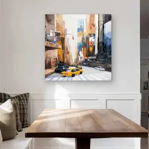 Begin Home Decor C1MP3232JDZAKS 32 x 32 in. N-Y Early in the Morning - Modern Metal Print Wall Art for Home Decor