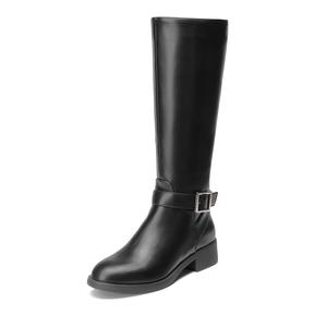 Dream Pairs Women’s Knee-High Riding Boots - Western-Inspired Equestrian Lines, Side-Zip Design, Cushioned Insole, Comfortable Shoe, Stylish Footwear
