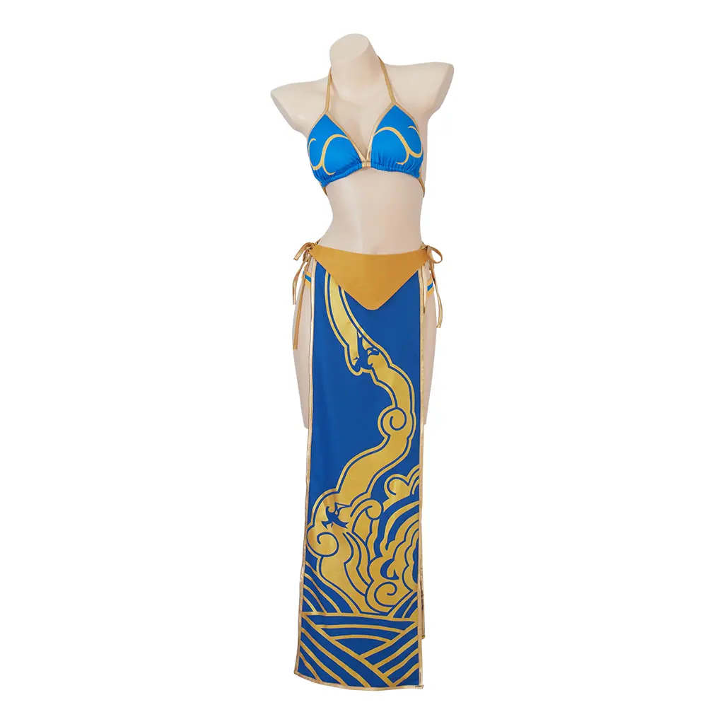 CHUN-LI cosplay costume slave chun-li sexy cosplay costume bikini set dress