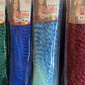 40 inch Rasta synthetic Braiding Hair, curly