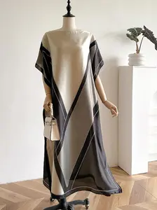 Women's Patchwork Print Long Open Front Cape Shawl, Casual Versatile Scarf for Beach Vacation, Swimwear Coverups, Fashion Accessories for Women & Girls, Swimsuit Coverup