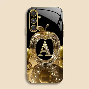 Suitable for [Galaxy A54] New high-end gold letter electroplated gold edge mobile phone case new business simple explosion-proof mobile phone case affordable anti-fall anti-fingerprint 995