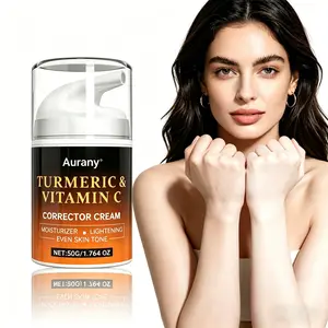 1PC - Red Corrector For Face, Skin Lightening Cream, Brightening Cream，Brightens & Evens Skin Tone, Deeply Hydrates，Rich In Turmeric & Vitamin C, Lightweight Texture - 50G