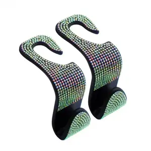 4-Pack Bling Rhinestone Car Seat Hooks, Hidden Backseat Purse Holder & Car Organizer, Car Accessories, Accessories For Car