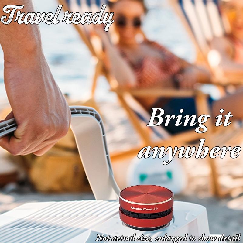 The ConductTune Bone Conduction Speaker Bluetooth 5.3 True Wireless Stereo Compact Audio Device Hollow Surface Portable Gift for Musicians