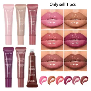 Colorful Lip Gloss Lip Glaze Liquid Hydrating Moisturizing Lightweight Shiny Dewy Lip Balm Water Shine Tinted Lip Stain Nourishing Lip Cream Suitable for Skin Tone Enhancement Makeup