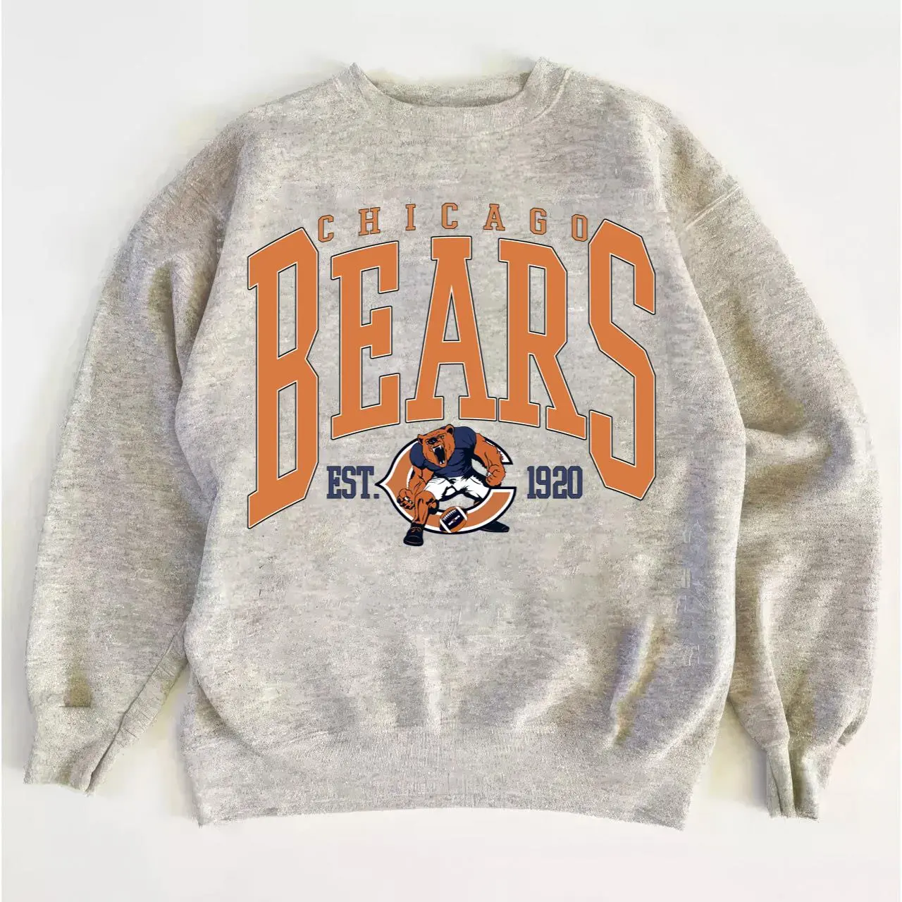 Chicago Football Sweatshirt, Retro Crewneck for Classic Game Day Outfit