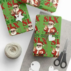 [Blackk Friday Sale]Six Seven Wrapping Paper | Cool Santa Meme Gift Wrap | Trendy Gen Alpha Christmas | Funny Kids Holiday Roll | Glossy 67 Gift luxury festive