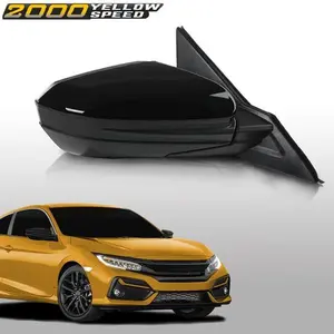 Power Mirror Fit For 16-21 Honda Civic LX DX Passenger Side Power Manual Folding