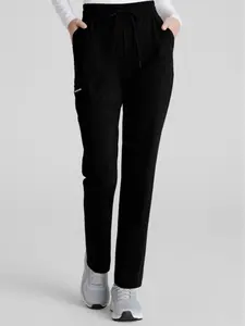 Barco Slip-ins Reach Women's 4-Pocket STRETCH Slim Cargo Straight Leg Scrub Pants