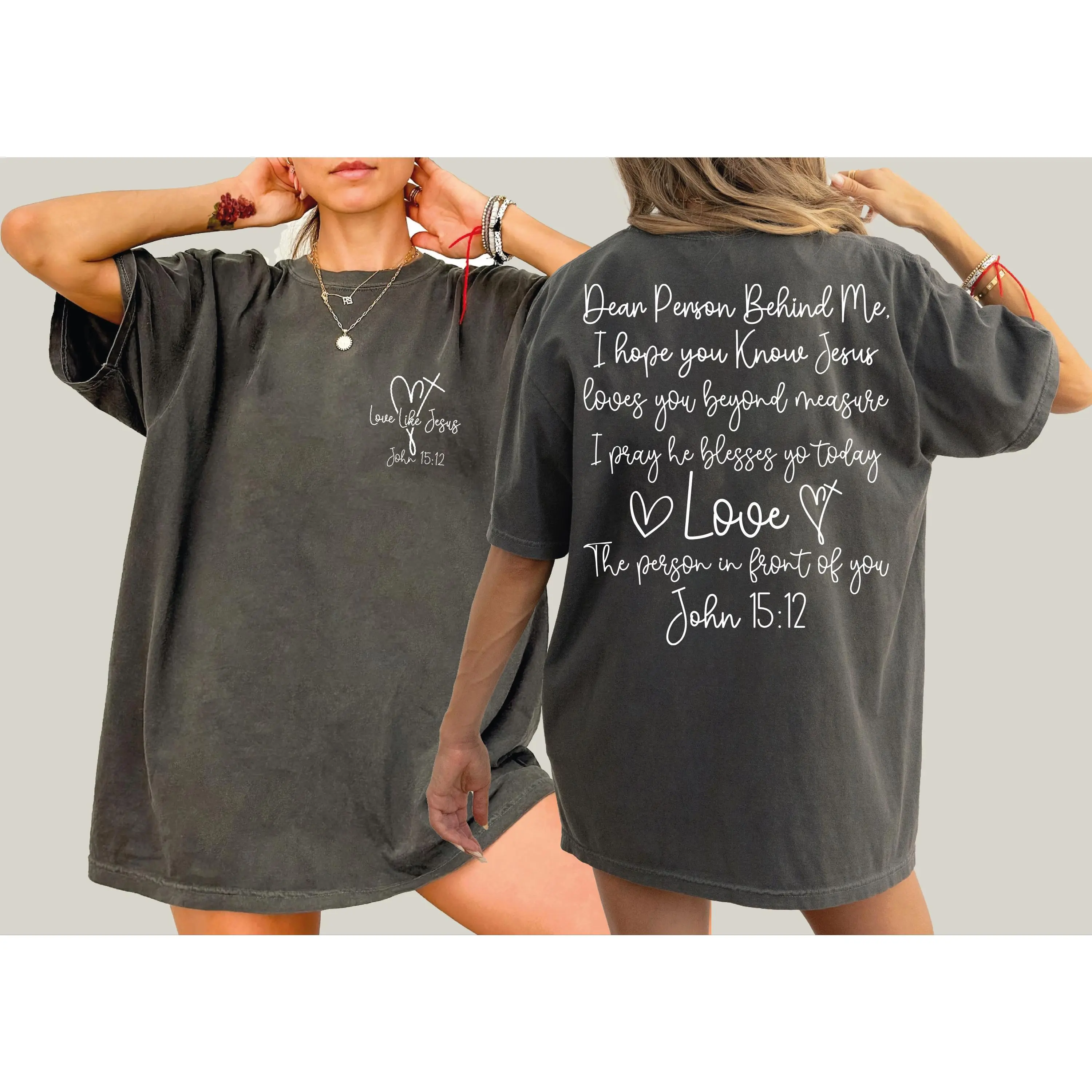 Dear Person Behind Me Comfort Colors Shirt, Religious Mental Health Tee, L752
