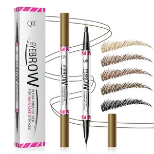 Double-ended Eyebrow Pencil, 1 Box Waterproof Long Lasting Liquid Eyebrow Pencil, Natural Eyebrow Pencil, Eye Brow Makeup Tool for Women, Cosmetic, Eyebrow Makeup Products