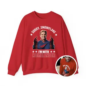 (100% Cotton) Sorry Snowflake I'm With Homelander Shirt, Homelander Tshirt Sweater Hoodie, Movie Merchandise, Funny Vintage Graphic Shirt, Gift For Fans