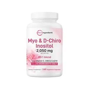 Micro Ingredients Myo-Inositol & D-Chiro Inositol 2,050mg, 240 Veggie Capsules Micro Ingredients Myo-Inositol & D-Chiro Inositol 2,050mg, 240 Veggie Capsules