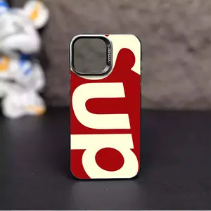 SUP Fashion Trend Aesthetic Pattern Casing For iphone 16 15 14 13 12 11 X XS SE23 PRO PLUS MAX 2020 2022 SAMSUNG GALAXY S22 S23 S24 FE ULTRA PLUS Hard TPU PET PC Black Silver Gift Shockproof Protection Aesthetic Anti-Drop Protective Protector Phone Cases