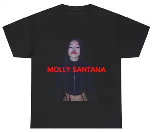 Vintage 90s Molly Santana Merch, Funny Graphic Rapper Tee, Cotton Unisex T-Shirt, Crew Neck, Gift For Women, Men Top Underwear Lady Streetwear